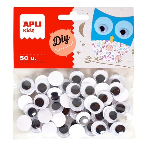 APLI MOVING EYES - oi kulat, O 15 mm, samolepic, ern