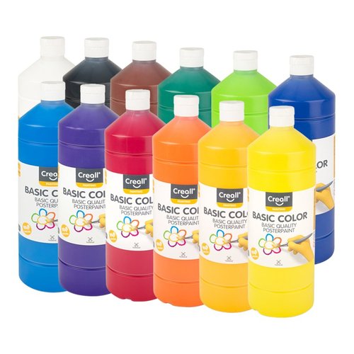 Creall temperov barvy, 12 x 500 ml, mix barev