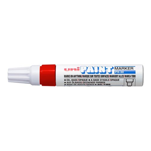 UNI PX-30 lakov popisova, 4,0 - 8,5 mm, erven