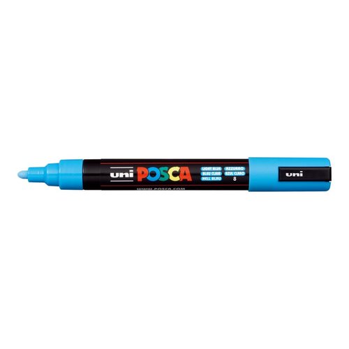 Posca popisova PC-5M, 1,8 - 2,5 mm, svtle modr (8)