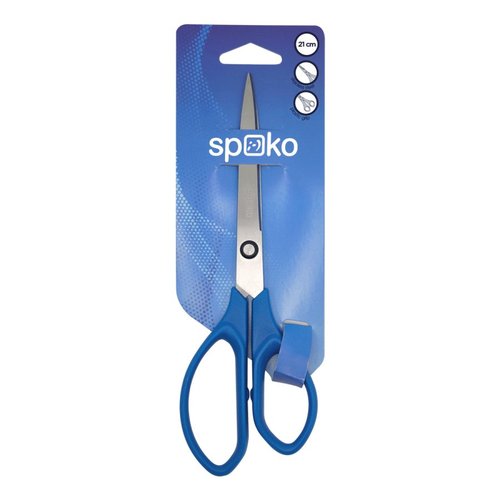 Spoko nky kancelsk Economy, 21 cm, asymetrick, tmav modr