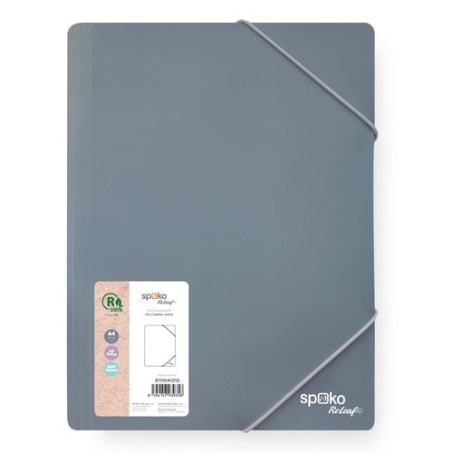 Spoko ReLeaf spisov desky s gumikou, A4, PP, SoftTouch, ed