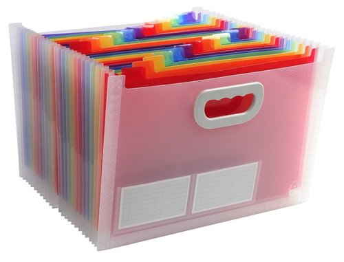 Exacompta Crystal - poada na dokumenty 24 kapes, 330 x 235 x 250 mm, PP, trans