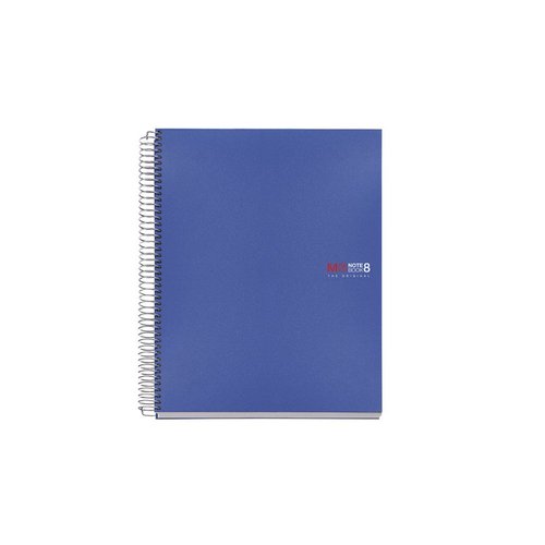 Miquelrius poznmkov blok Basic NB-8, A5, 70 g, PP, 200 list, linka, modr