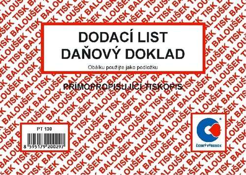 Dodac list - daov doklad A6