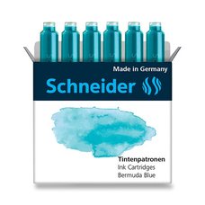 Inkoustov bombiky Schneider, 6 ks ocenov modr