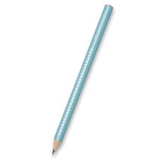 Grafitová tužka Faber-Castell Jumbo Sparkle - perleťové odstíny tyrkysová