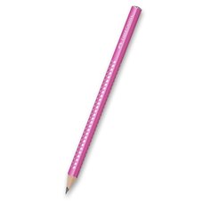 Grafitová tužka Faber-Castell Jumbo Sparkle - perleťové odstíny růžová