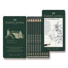 Faber-Castell Grafitov tuka Castell 9000 Art Set 12 ks, plechov krabika