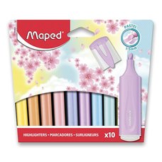 Zvrazova Maped Fluo Peps Pastel sada 10 barev