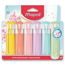 Maped Zvrazova Fluo Peps Pastel 6 ks