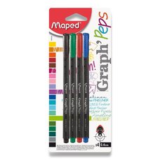 Liner Maped Graph&#039;Peps - sada 4 zkladnch barev