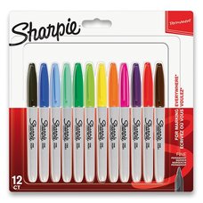 Sharpie Permanentn popisova  Fine sada 12 ks