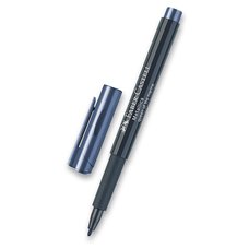 Popisova Faber-Castell Metallics tmav modr