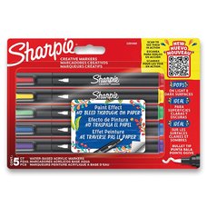Akrylov popisova Sharpie Acrylic Marker Bullet sada 5 barev