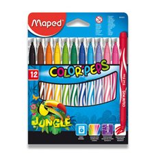 Dtsk fixy Maped ColorPeps Jungle - 12 barev