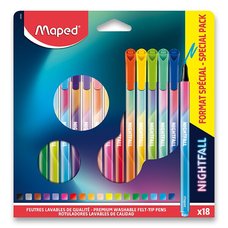 Dtsk fixy Maped Color&#039;Peps Deco Nightfall 18 barev