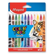 Dtsk fixy Maped Color&#039;Peps Animals 12 barev