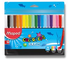 Dětské fixy Maped Color&#039;Peps Ocean - 18 barev