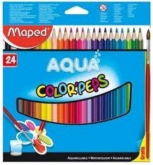 Pastelky Color Peps Aqua 24 ks + štětec