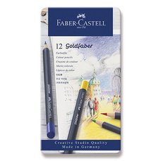 Faber-Castell Pastelky Goldfaber plechov krabika, 12 barev