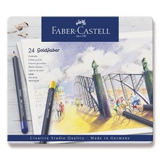 Faber-Castell Pastelky Goldfaber plechov krabika, 24 barev