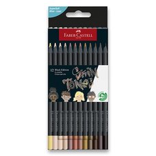 Pastelky Faber-Castell Black Edition tlov barvy, 12 barev