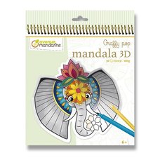 Omalovnky Avenue Mandarine Graffy Pop Mandala 3D Zvtka savany