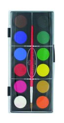 Vodov barvy Faber-Castell 12 barev, prmr 24 mm