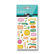 Samolepky Maildor 3D Cooky Happy birthday