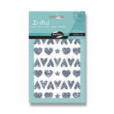 Samolepky Maildor Initial Holographic Hvzdy a srdce