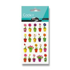 Samolepky Maildor 3D Cooky Pokojov kvtiny