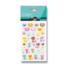 Samolepky Maildor 3D Cooky Koky a srdce