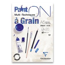 Blok Clairefontaine Paint on Grain A5, 20 list, 250 g