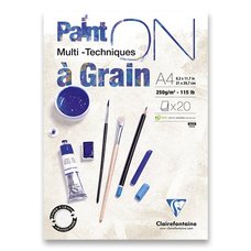 Blok Clairefontaine Paint on Grain A4, 20 list, 250 g