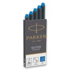 Parker Inkoustové bombičky Parker, omyvatelné 5 ks, modrý