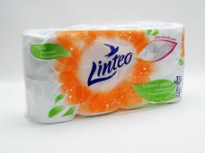 Papír toaletní LINTEO 3-vrstvý,8 rol,100% celull