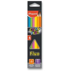 Pastelky MAPED Color´Peps Fluo, 6 barev