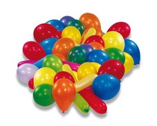Nafukovací balónky - mix barev a tvarů, 20 ks
