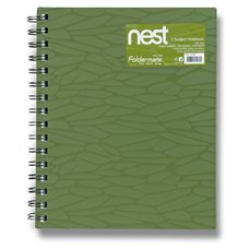 FolderMate Spirlov blok Nest - A5, 120 list, olivov zelen