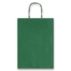 Papírová taška Allegra - 160 x 80 x 210 mm, vel. XS, zelená