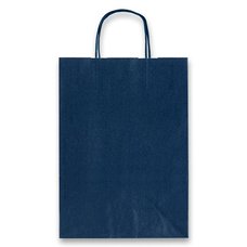 Papírová taška Allegra, 260 x 120 x 360 mm, vel. M, modrá