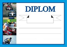 Diplom A5 - Moto - sport