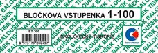 Blokov vstupenky 1 - 100 sel