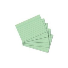 Herlitz - Karty do kartotky, A8, zelen, linka