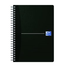 Oxford - Blok spirlov Oxford Essentials Black A5/90 list, tverekovan, ern
