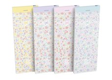 Oxford - Zpisnk Oxford Floral 7,4 x 21 cm/80 list, linkovan, mix