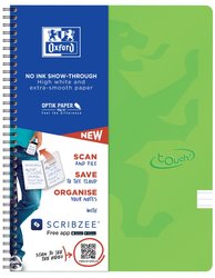 Oxford - Blok spirlov Oxford Nordic Touch A4+/70 list, linkovan, zelen