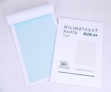 Papr A4/50 milimetrov v bloku