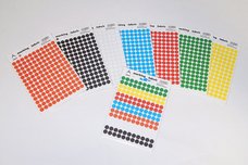Samolepky koleka 8mm - 8 barev / 241
